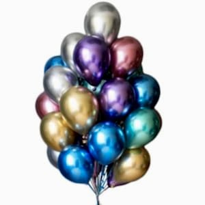 Шар хром с гелием в студии Город друзей