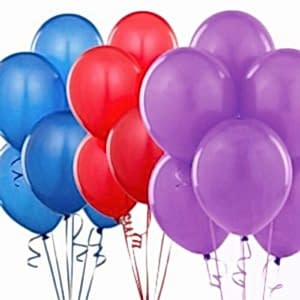 Воздушный шар однотонный с гелием в студии Город друзей