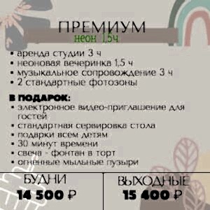 Премиум неон 1,5ч.