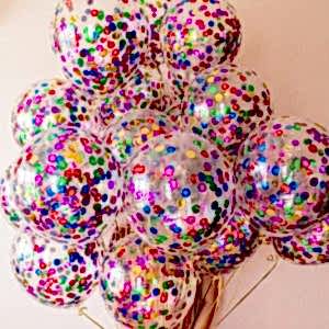 Шар с конфетти заправленный гелием